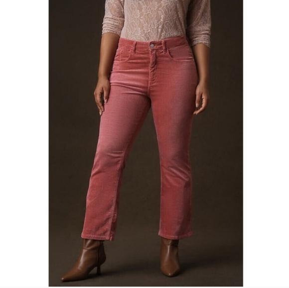 Anthropologie Pilcro The Yaya Women's Plus Size 22W Midrise Corduroy Crop Pants - Picture 5 of 16